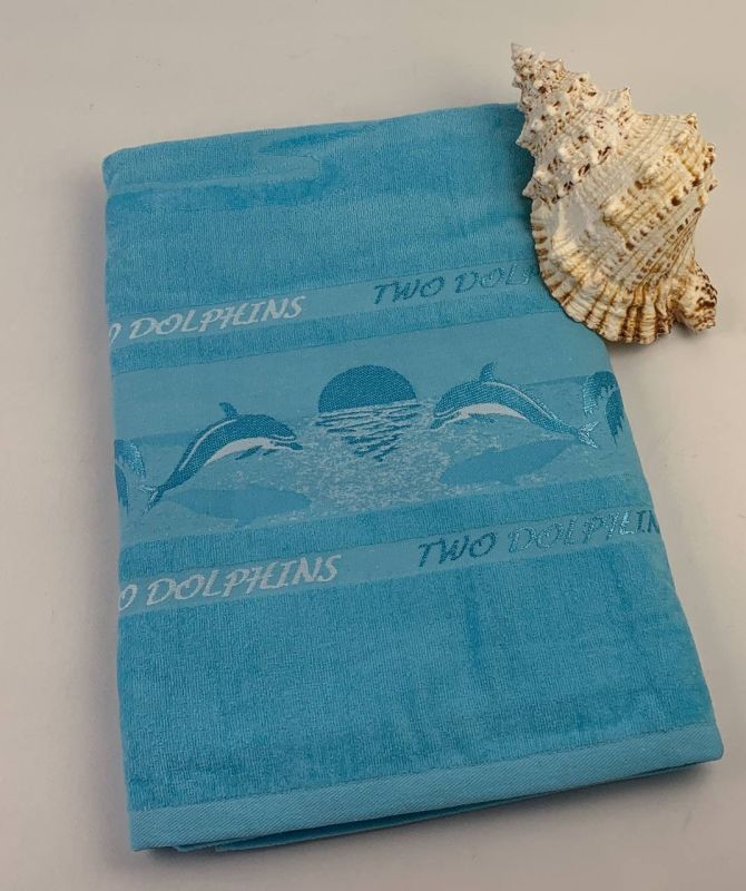 Пляжний рушник Philippus 90x170 A.Turkuaz (E256 Dolphins)