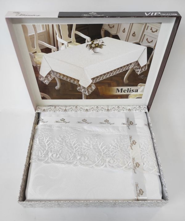 Скатертина Maison Royale 160x300 ovale Melisa White