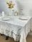 Скатертина Велюр Acme Tekstil 160x220 Lux Queen Krem PVS