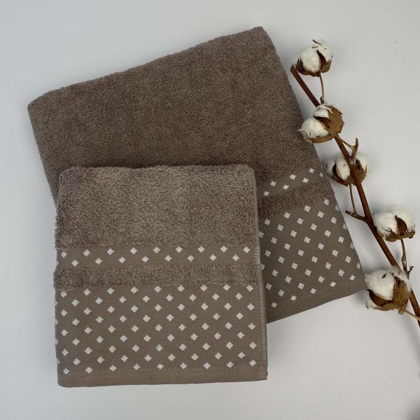 Набір рушників Cottonize 2 шт cod 138 Light  Brown