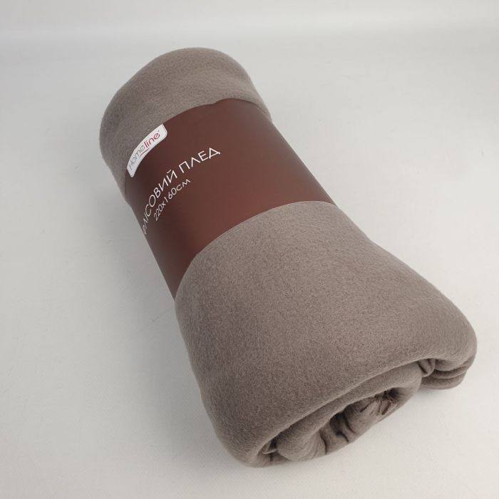 Плед флісовий Home Line 160х220 Полар принт Cappucino