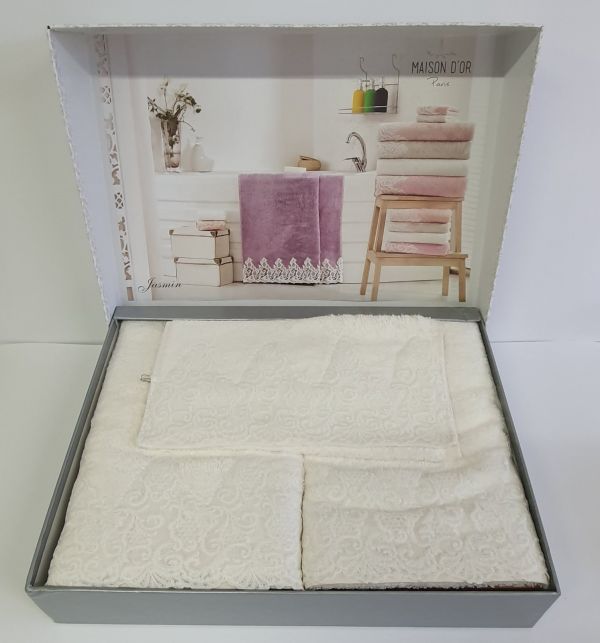 Рушники Maison D'or 3шт Jasmin Ecru