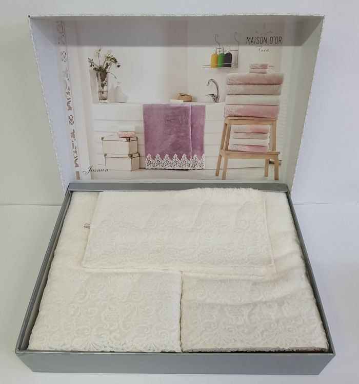 Рушники Maison D'or 3шт Jasmin Ecru
