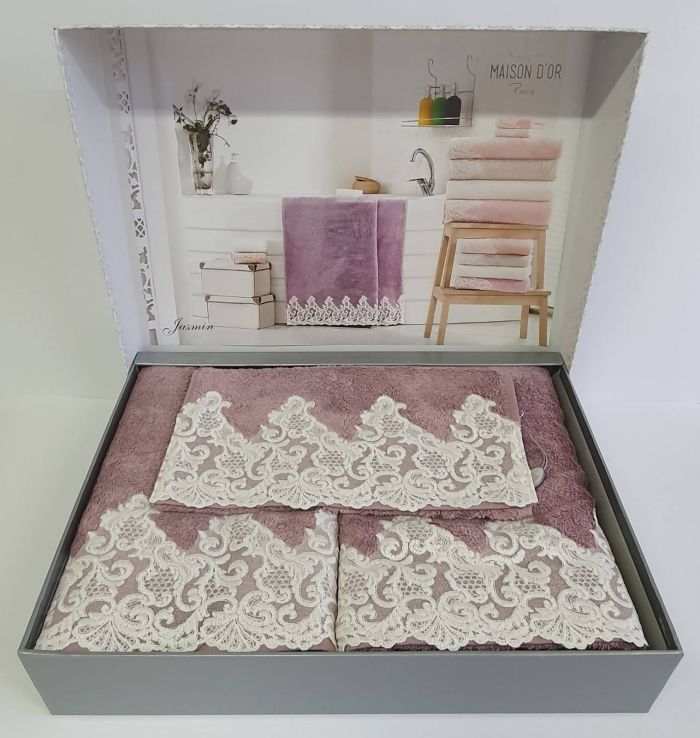 Рушники Maison D'or 3шт Jasmin Lilac
