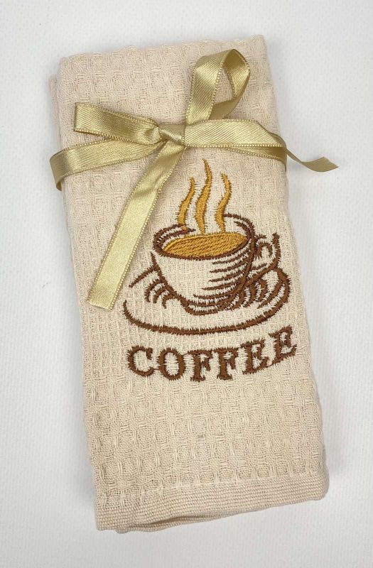 Рушник вафельний кухонний Mercan Coffee Light  Beige