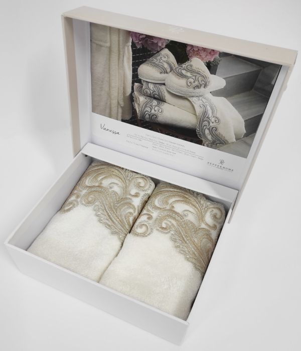 Набір рушників 2шт Pepper Home Vanessa Cream - Beige  30*50