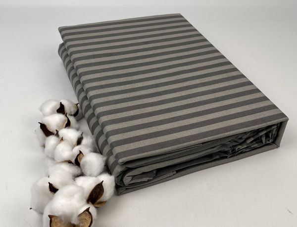 Постільна білизна Pretty страйп-ранфорс 150x210 Gray