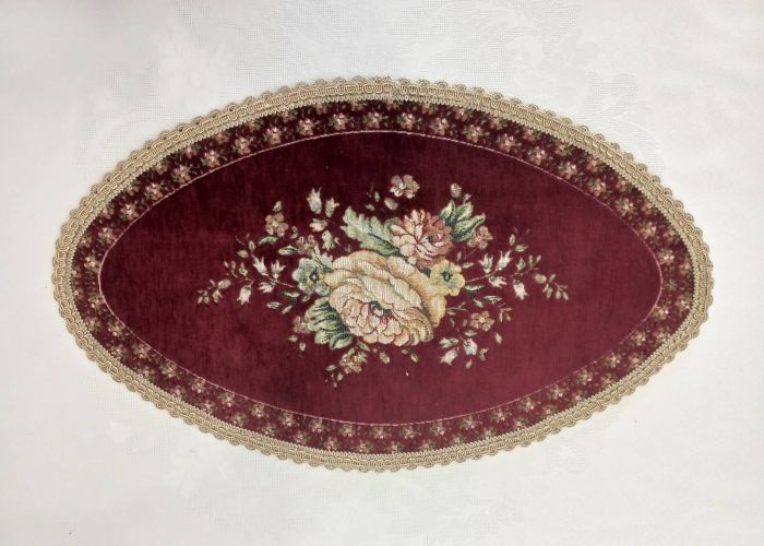 Доріжка Sagol велюр OV 40х60 St 128 Bordo
