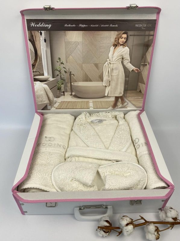 Халат-набір Maison D`or Wedding Ecru L