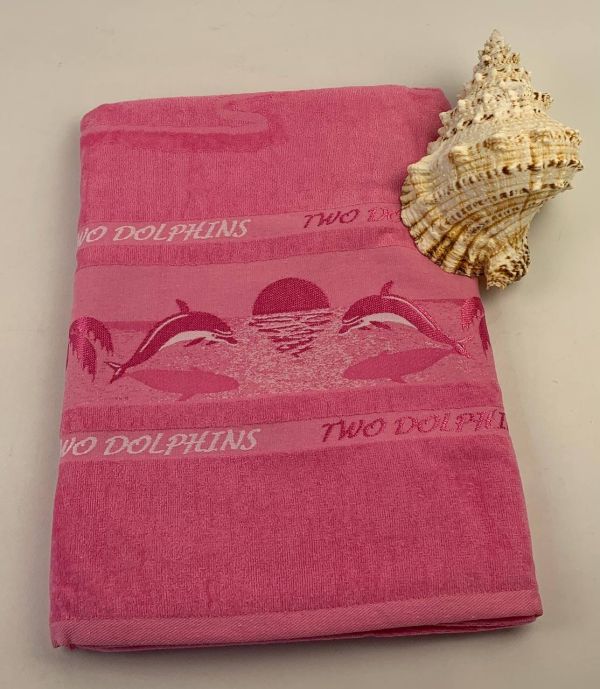 Пляжний рушник Philippus 90x170 Pembe  (E256 Dolphins)