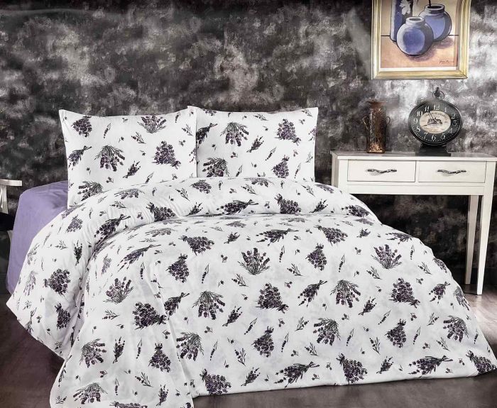 Постільна білизна Belizza фланель 200x220 Lavander