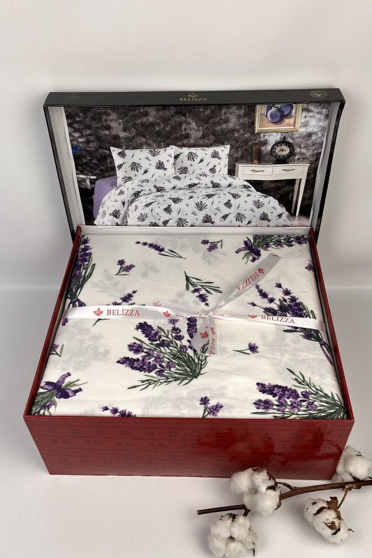 Постільна білизна Belizza фланель 200x220 Lavander