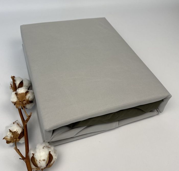 Постільна білизна Colorful Home сатин 180х220 Solid Color Grey