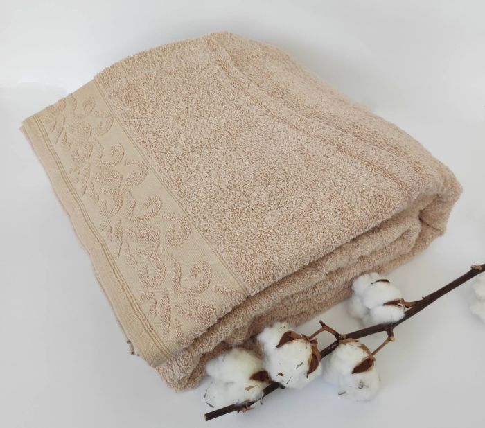Простирадло махрове 200х220 Sila Beige