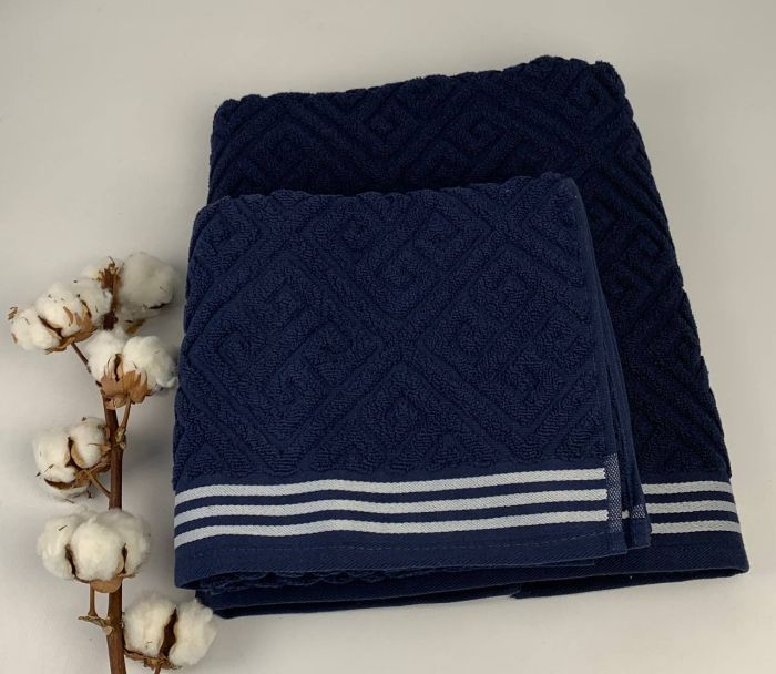 Набір рушників 2шт.Pupilla Costa Dark Blue