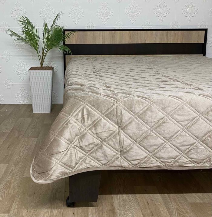 Покривало велюрове Model-14 (1244) 220х240 Cappuccino