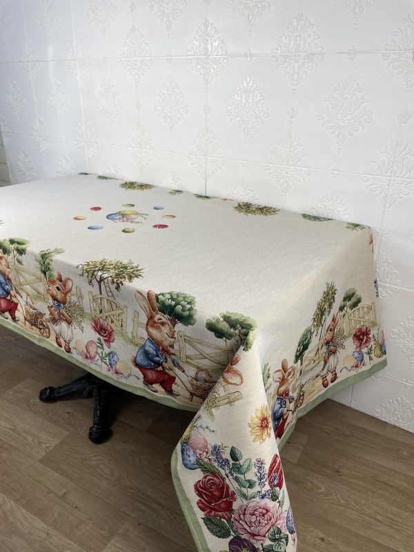 Скатертина великодня гобеленова Milano 140х240 cod 003
