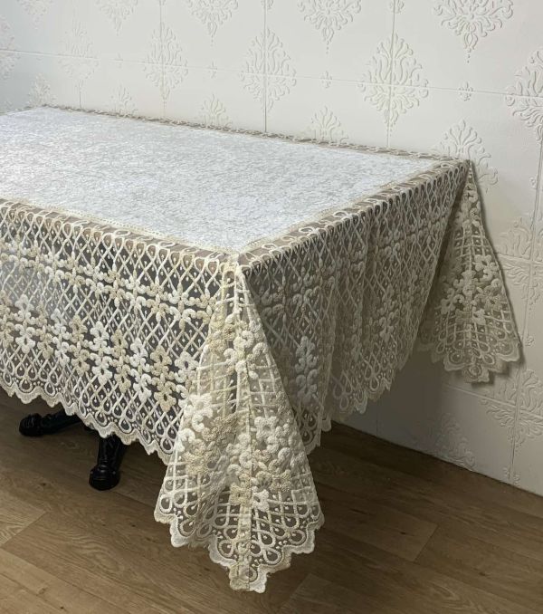 Скатертина Acme Tekstil 160x220 Defne Krem PVS