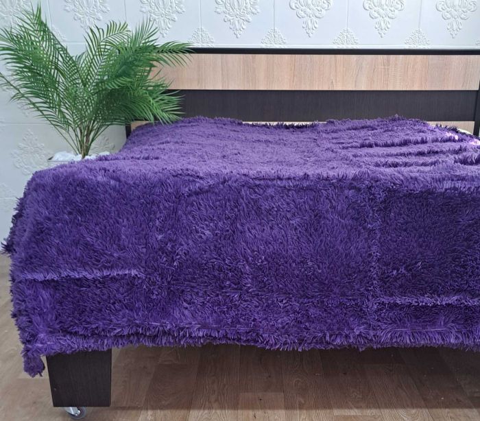 Покривало травка 150х220 Баклажан (3940)