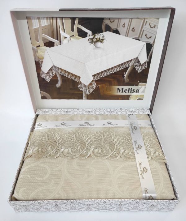 Скатертина Maison Royale 160x260 Melisa Cappucino