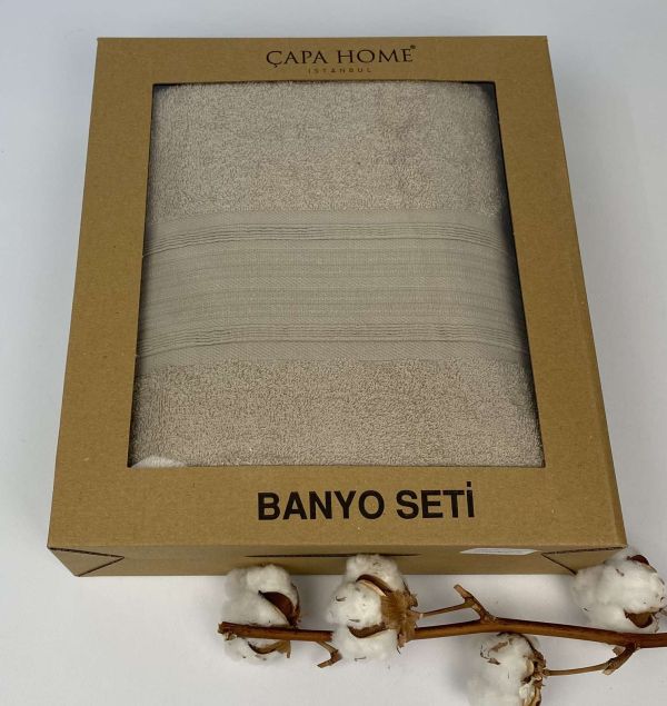 Набір рушників 2шт Capa Home Dark  Beige