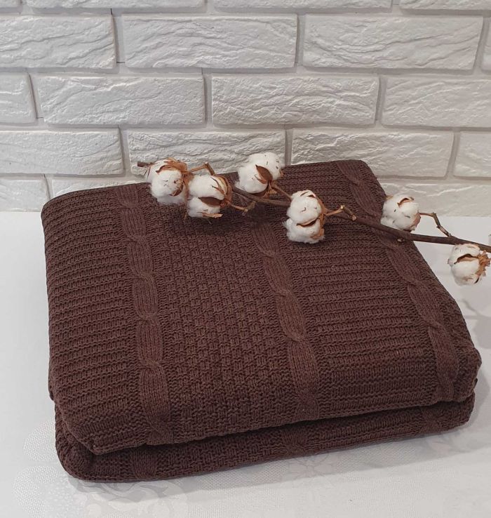 Плед вязаний Issihome Chocolate 220х240