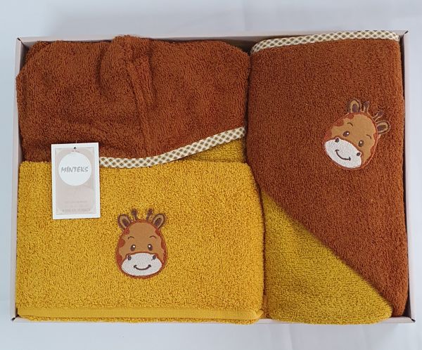 Детский набір Minteks Cow Yellow-Brown