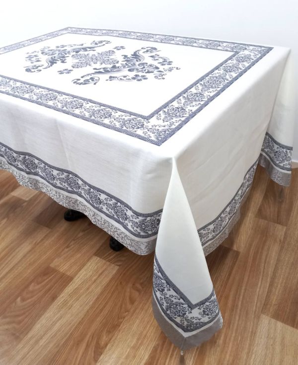 Скатертина Maison Royale льон 160x220 Jumbo Cream-Grey