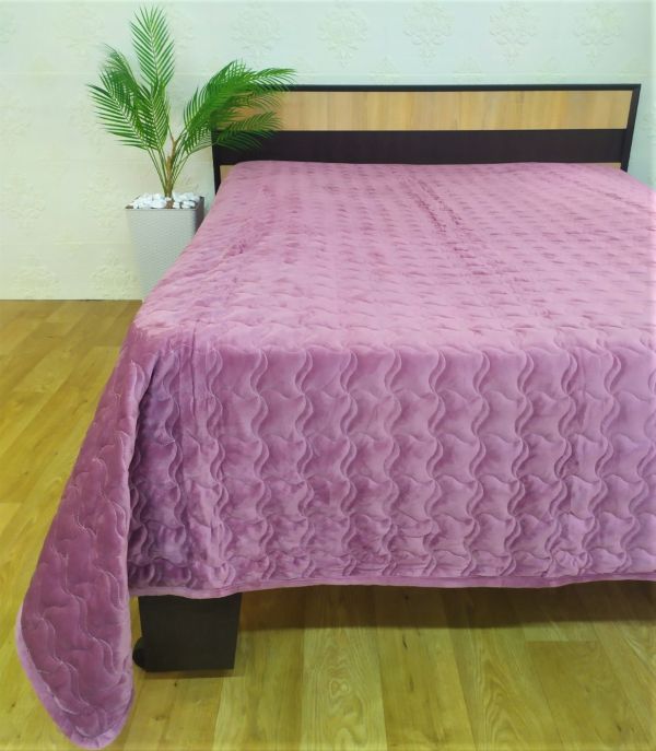Покривало велюрове Model-21 (1301) 220x240 Purple
