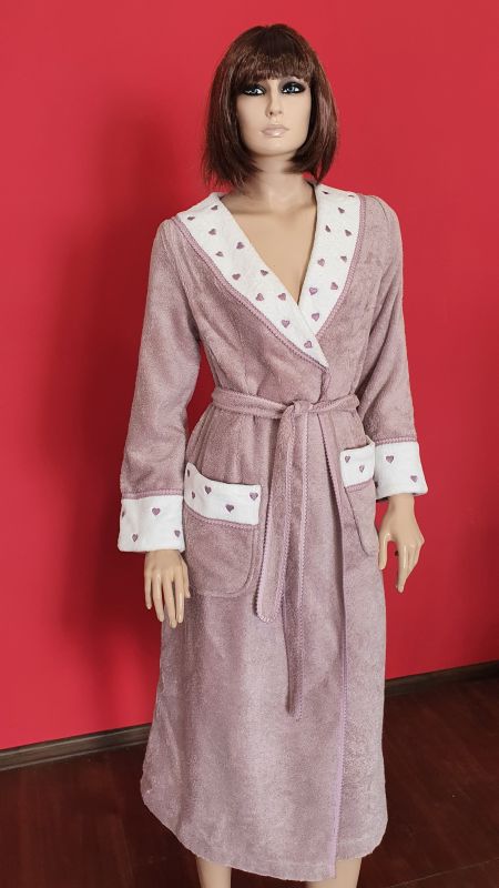 Халат жіночий Maison D'or Lavoine Long Dark Lilac L