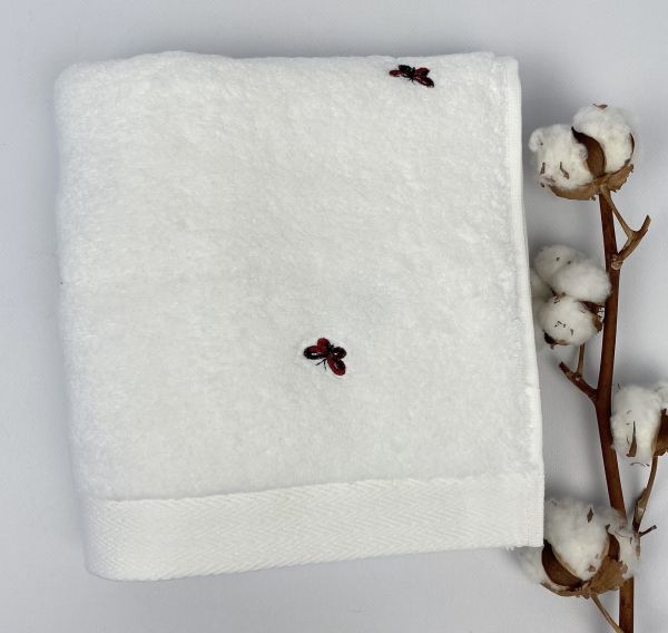 Рушник Maison D'or Butterflies 50x100 White/Red