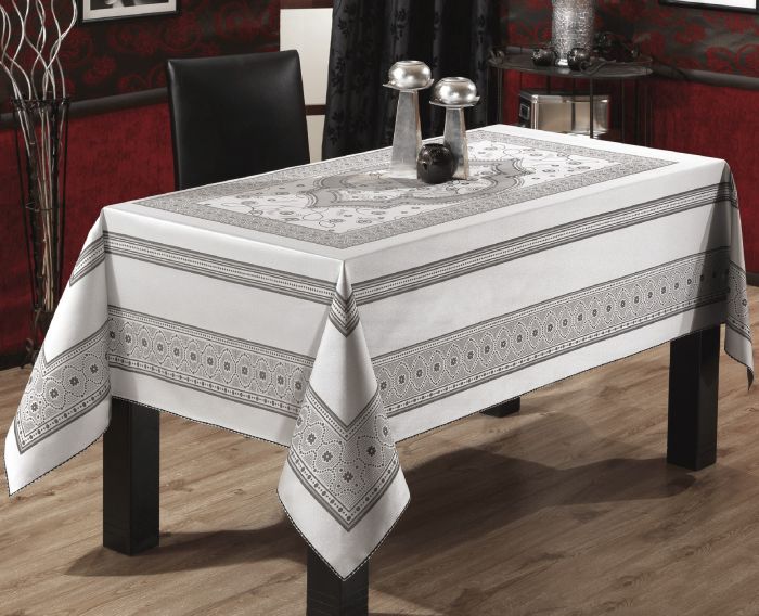 Скатертина Sagol тефлон 160x350 St-052 Grey в коробці *