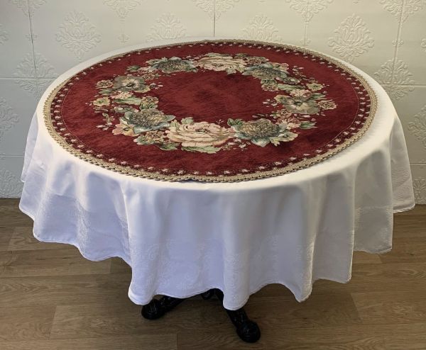 Серветка Sagol велюр Q 95 St 128 Bordo