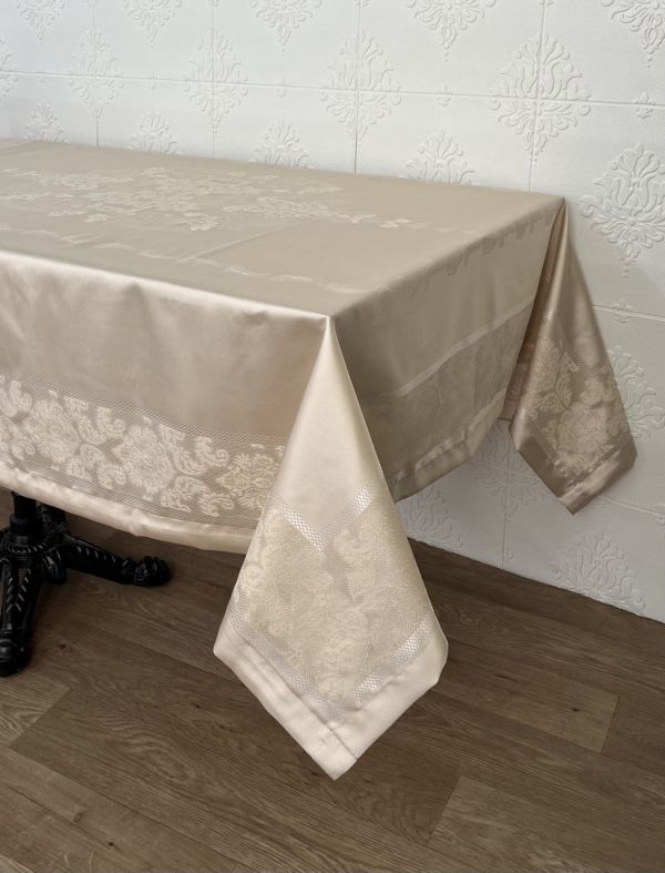 Скатертина тефлонова Masali 160х220 Jumbo Cappucino PVS