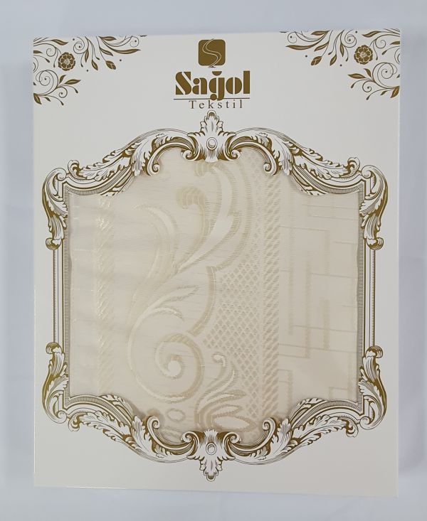 Скатертина Sagol тефлон 180Q Sgl-003 Cream в коробці *