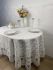 Скатертина Велюр Acme Tekstil 160x300 ovale Lux Daisy Krem PVS