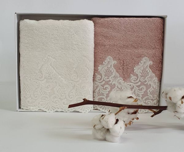 Рушники Maison D'or 2шт Jasmin Ecru Rose