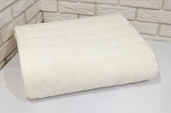 Покривало велюрове Model-2 (1159) 200x230 Milk