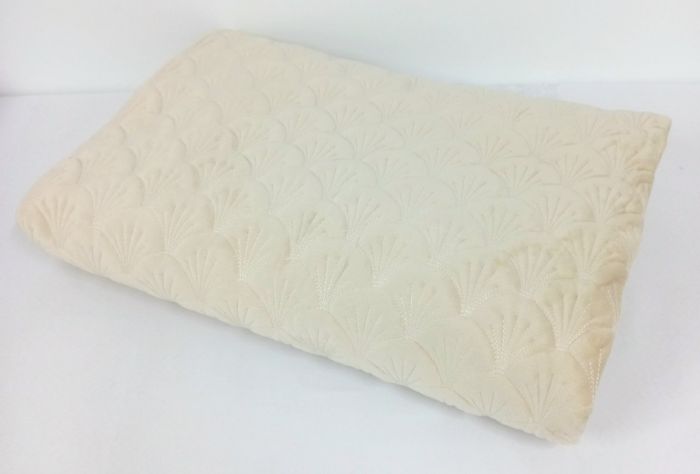 Покривало велюрове ракушка Model-11 220x240 Light  Beige