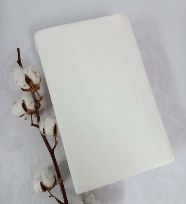 Простирадло 200х200 махрове на резинці "Home line" Cream 130г/м2