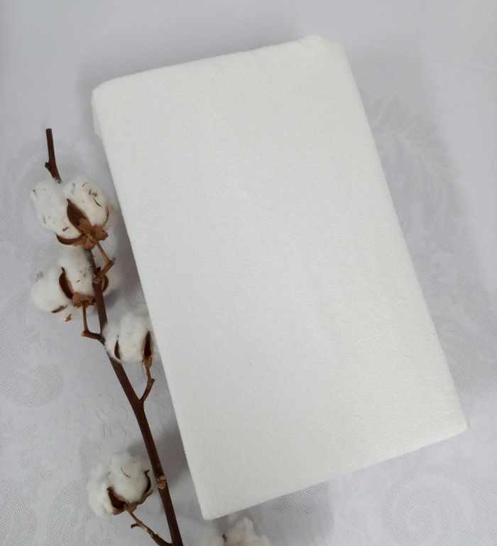 Простирадло 200х200 махрове на резинці "Home line" Cream 130г/м2