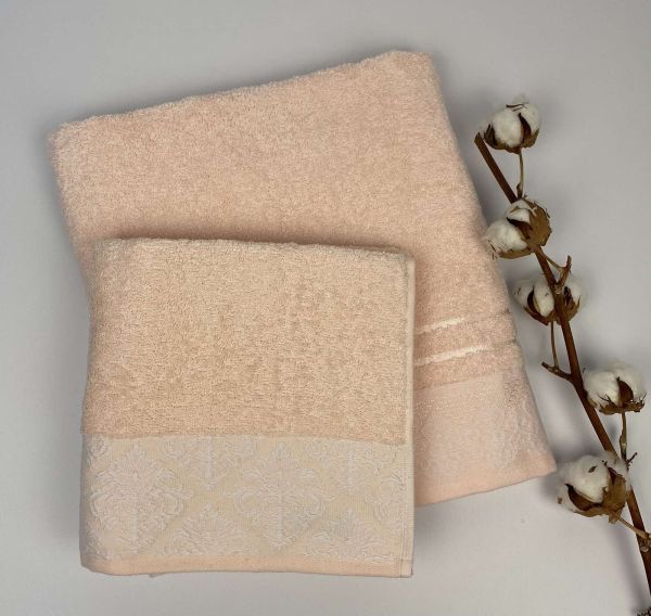 Набір рушників Cottonize 2 шт cod148 Peach
