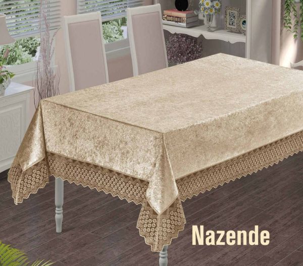 Скатертина Велюр Maison Royale 160x300 Nazende Cappucino
