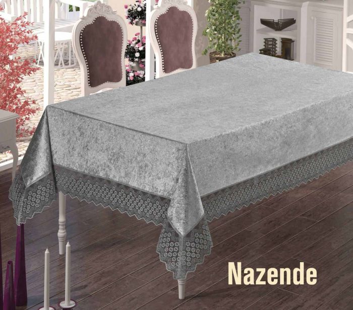 Скатертина Велюр Maison Royale 160x350 Nazende Grey