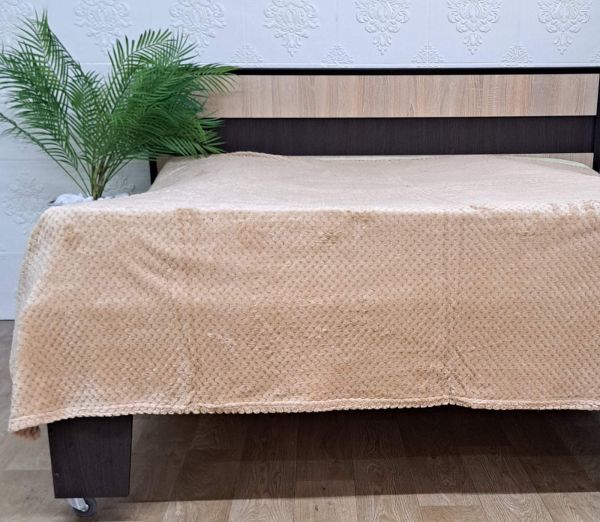 Покривало велюр без упаковки 150х200 Cappuccino (1180)