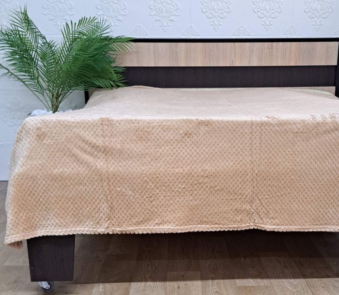 Покривало велюр без упаковки 150х200 Cappuccino (1180)
