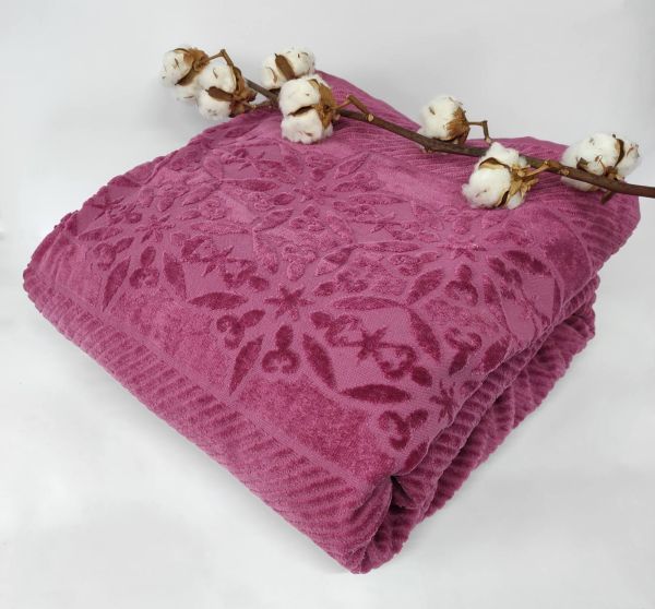 Махрове Простирадло Євро АЕ Cotton 220Х240 см  Purple