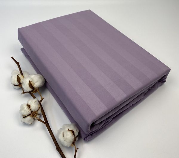 Постільна білизна ITALY страйп-сатин 180x220 см Purple