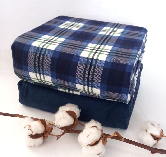 Постільна білизна Cotton Collection фланель 160х220 Montana Plaid