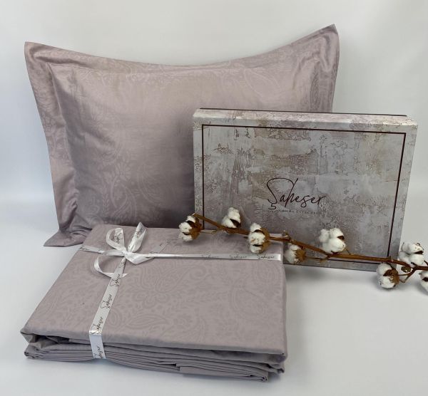 Постільна білизна Saheser Jacquard Vip Satin 200X220 Lucio Lila